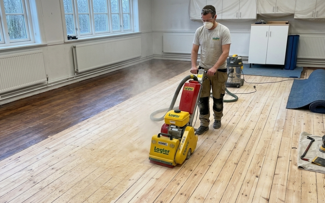 School Gym Floor Restoration in Harrow, HA1
